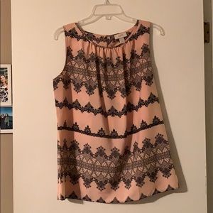 Loft Medium Pink Blouse